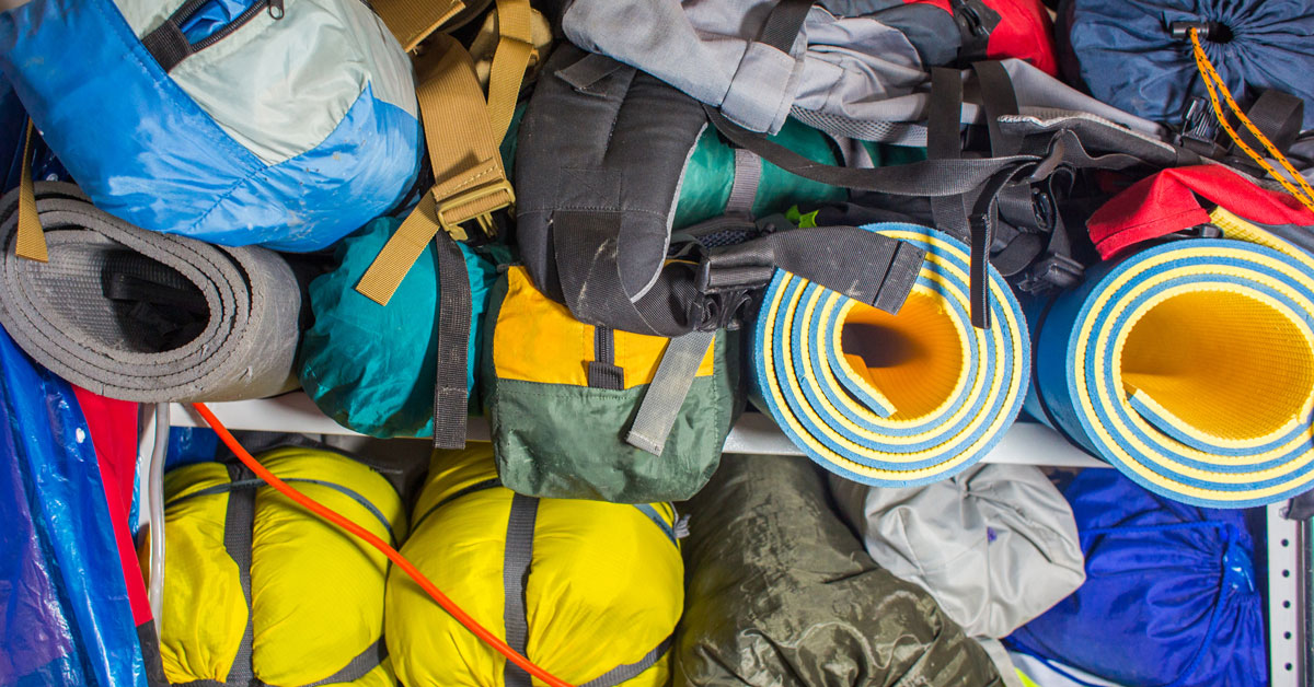 Storing Camping Equipment for The Winter