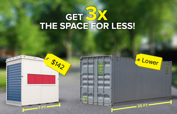 get 3x the storage space for less